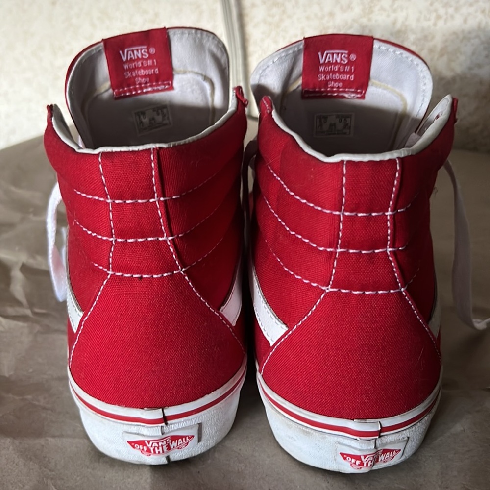 Vans red Hi-tops - Picture 3 of 6